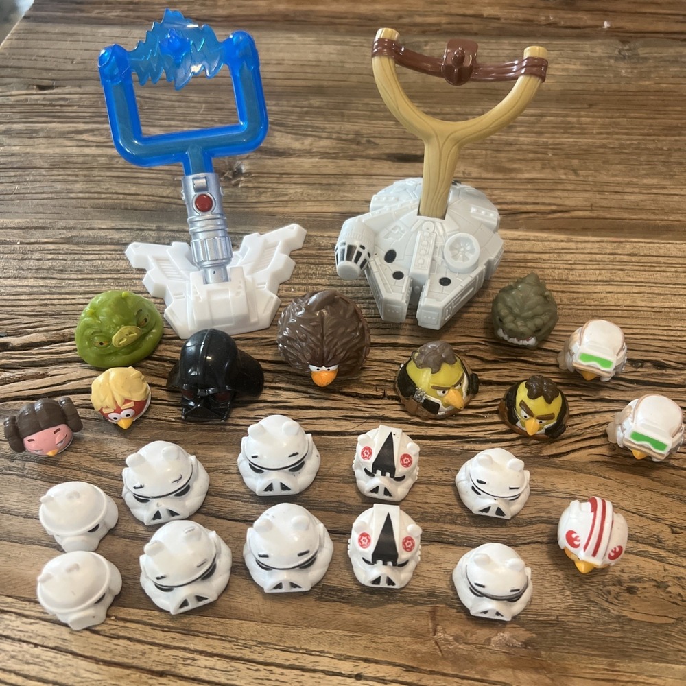 Angry Birds Star Wars Teleports Lot + 2 Launchers Stormtroopers Vader Jabba